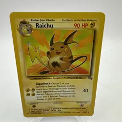 1999 Raichu 29/62 Fossil Non Holo Rare Pokemon TCG Cards WOTC Vintage - LP/NM - Image 1