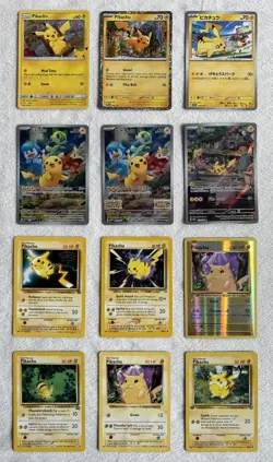 Pokemon TCG Pikachu Card Lot 12x Vintage & Modern Promos, Holos, Shadowless - Image 1