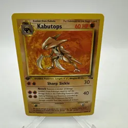 Kabutops 24/62 1st Edition Fossil Rare Non-Holo 1999 Vintage Pokemon Card -LP - Image 1