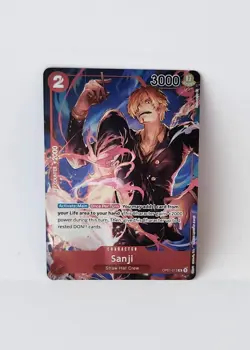 One Piece Card Game Sanji OP01-013 Alternate Art SR Pre-Errata - Image 1