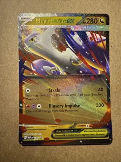 Mega Latias EX 011 Mega Evolution Holo Black Star Promo Pokemon Card NM - Image 1