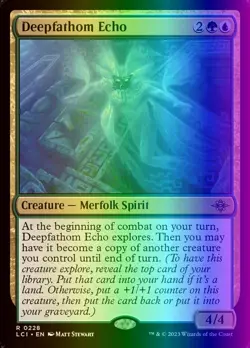 MTG Deepfathom Echo (228/491) The Lost Caverns of Ixalan NM FOIL - Image 1