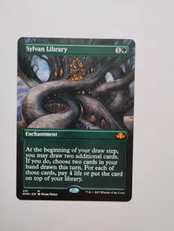 Sylvan Library (Borderless) Dominaria Remastered Regular - Image 1