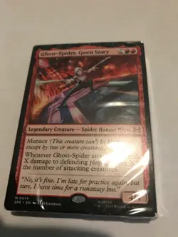 GHOST SPIDER, GWEN STACY : Magic Spider Man Welcome Deck SEALED Pack; NM MtG red - Image 1