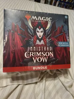 MTG Magic Innistrad Crimson Vow Fat Pack Bundle Box Sealed w 8 Set Packs SEEPICS - Image 1