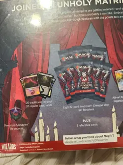 MTG Magic Innistrad Crimson Vow Fat Pack Bundle Box Sealed w 8 Set Packs SEEPICS - Image 3