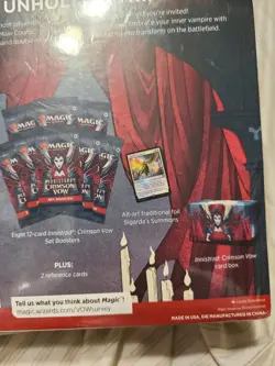 MTG Magic Innistrad Crimson Vow Fat Pack Bundle Box Sealed w 8 Set Packs SEEPICS - Image 4