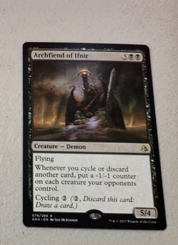 1x Archfiend of Ifnir - 78 - Amonkhet - MTG X1 LP Free Shipping - Image 1