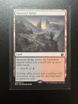 MTG - Haunted Ridge - MID Innistrad: Midnight Hunt 263/277 Base Rare - Image 1