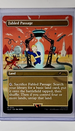 2024 MTG Magic the Gathering SLD Secret Lair Drop Fallout #1534 Fabled Passage - Image 1