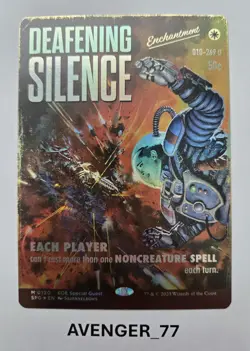 Magic The Gathering MTG #0120 Deafening Silence FOIL Showcase Special Guests - Image 1
