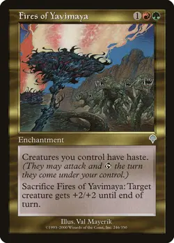 1x Fires of Yavimaya - LP - Invasion - SPARROW MAGIC mtg - Image 1