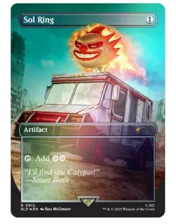 Presale MTG Secret Lair Twisted Metal Sol Ring Rainbow Foil Presale Sealed - Image 1