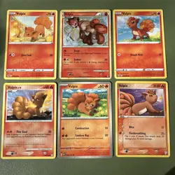 Pokemon TCG | Vulpix Card Lot Bundle | 6 Cards Total - Image 1