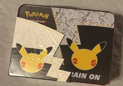 SEALED Pokemon Celebrations 25th Anniversary Collector’s Chest Lunch Box Tin - Image 2