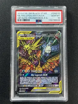 2019 Pokemon Sm Black Star Mltrs/Zpds/Artcn.Gx #SM210 Hif Elite Trainer PSA 10 - Image 1