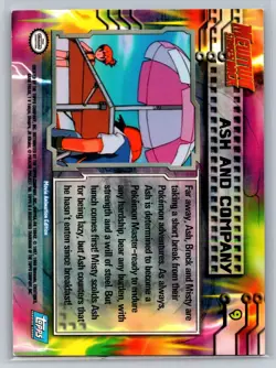 Pokemon Card ASH AND COMPANY #9 Mewtwo Strikes Back Blue Logo Topps - Image 2