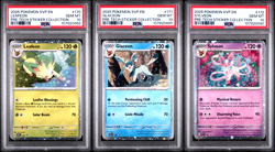 POKEMON PRISMATIC EVOLUTIONS LEAFEON GLACEON SYLVEON PROMO PSA 10 SEQUENTIAL SET - Image 1