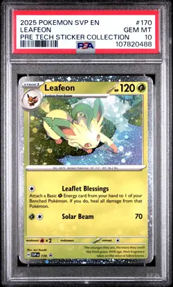 POKEMON PRISMATIC EVOLUTIONS LEAFEON GLACEON SYLVEON PROMO PSA 10 SEQUENTIAL SET - Image 2