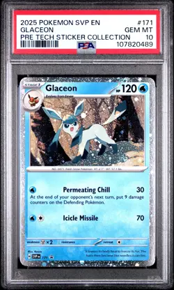 POKEMON PRISMATIC EVOLUTIONS LEAFEON GLACEON SYLVEON PROMO PSA 10 SEQUENTIAL SET - Image 4