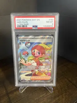 Pokemon TCG White flare Harlequin Ultra Rare #163 PSA 8 - Image 1