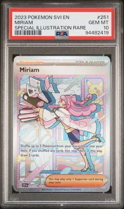 2023 Pokemon Svi En-Scarlet & Violet #251 Miriam Illustration Rare PSA 10 - Image 1