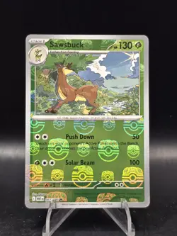 Pokemon TCG Sawsbuck 007/086 (Master Ball Pattern) Sv: White Flare NM - Image 1