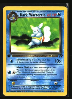 Pokemon DARK WARTORTLE 46/82 1st Edition (2000 Team Rocket) LP/Light Play - Image 1