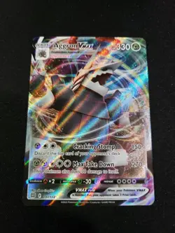 Pokemon TCG Aggron VMAX Sword & Shield: Brilliant Stars 097/172 Holo Ultra Rare - Image 1