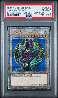 🔥PSA 10🔥 DARK MAGICIAN Quarter Century Secret Rare SCR Ra03-EN080 - Image 1