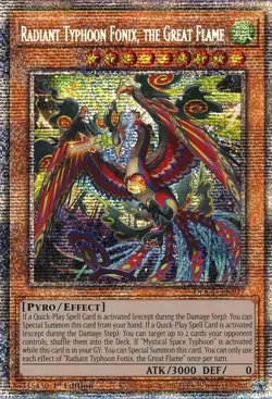 Yugioh! Radiant Typhoon Fonix, the Great Flame - DOOD-EN017 - Starlight Rare - 1 - Image 1
