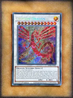 Yugioh Crimson Dragon RA04-EN061 Secret Rare 1st Ed NM - Image 1