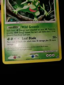 Sceptile 8/106 Holo Bleed Rare Swirl Pokemon TCG DP Great Encounters Card NM - Image 5