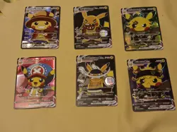 6Pikachu Pokemon Card Holo GX VSTAR VMAX GX EX Cosplay Art - Image 1