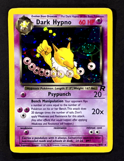 2000 Pokemon DARK HYPNO Team Rocket HOLO RARE Unlimited Edition Set Card 9/82 - Image 2