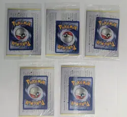 5 Sealed Pokemon Neo Genesis Marill #29 Wizards Of The Coast Star Promo Cards - Image 1
