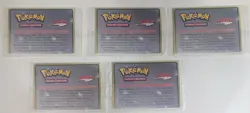 5 Sealed Pokemon Neo Genesis Marill #29 Wizards Of The Coast Star Promo Cards - Image 2