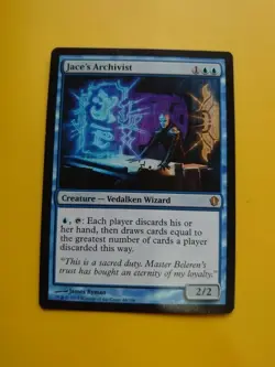 Jace's Archivist. Rare Vedalken wizard. Magic the Gathering Card. - Image 3