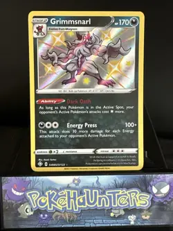 Pokemon Card Grimmsnarl SV085/SV122 Shining Fates Baby Shiny Vault Near Mint - Image 1