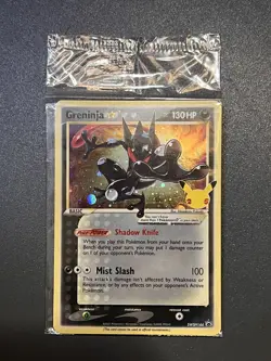 Pokemon TCG Greninja Gold Star - SWSH144 Celebrations Promo Card Stamped SEALED - Image 1