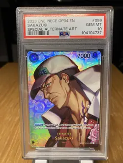 PSA10 Sakazuki SP OP04 - One Piece Card Game - Kingdoms Of Intrigue - Image 1