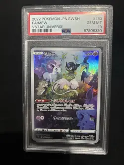 PSA 10 Pokemon Card Mew AR 183/172 s12a VSTAR Universe TCG SWSH 2022 Japanese - Image 1