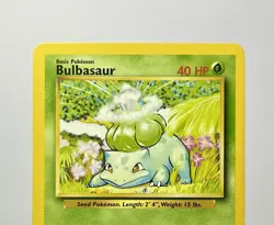 Bulbasaur 44/102 (MP) Common Base Set Unlimited 1996 WOTC Pokemon Card - Image 3