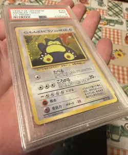 1998 P.M. Japanese Snorlax Holo Card #143 Pokemon CD Promo - Image 3