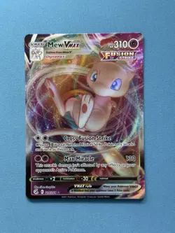 Mew VMAX 114/264 Fusion Strike Ultra Rare Full Art Pokemon Card Mint NM - Image 1