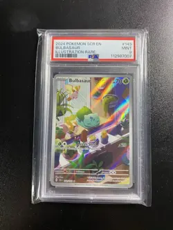Pokemon TCG Bulbasaur Card 143/142 Stellar Crown Illustration, Rare, PSA 9 Mint - Image 1