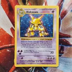 Alakazam - 1/102 - Shadowless Holographic Rare - Base Set - Pokemon Card Lot#596 - Image 3