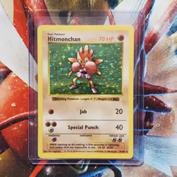 Hitmonchan - 7/102 - Shadowless Holo Rare - Base Set - Pokemon Card - Lot #602 - Image 1