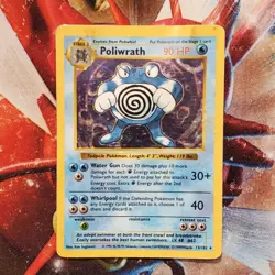 Poliwrath - 13/102 - Shadowless Holo Rare - Base Set - Pokemon Card - Lot #605 - Image 3