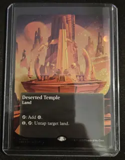 Deserted Temple (0146) (Borderless) -Edge of Eternities- (Galaxy Foil)(NM) - Image 1